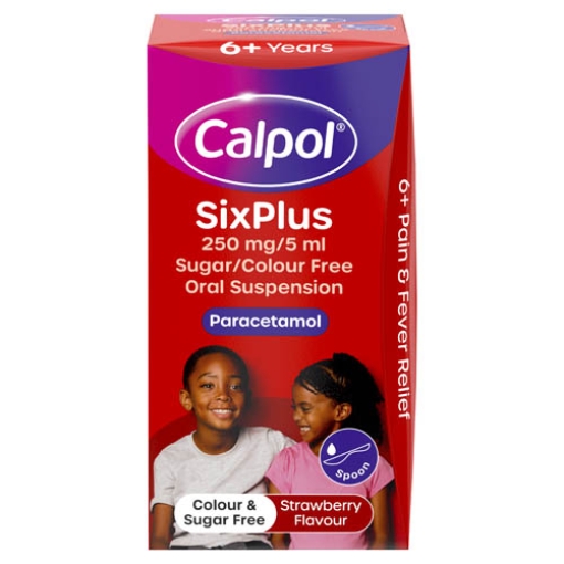 Picture of Calpol  6+ Sugarfree Bottle 60ml x6