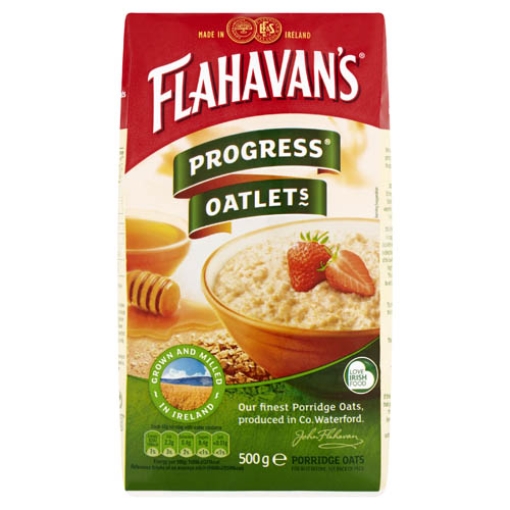 Picture of Flahavan Progress Oatlets 500g x12