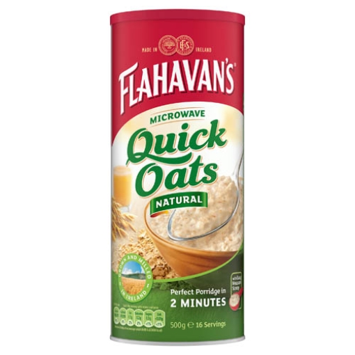 Picture of Flahavan Quick Oats Drum 500g x12