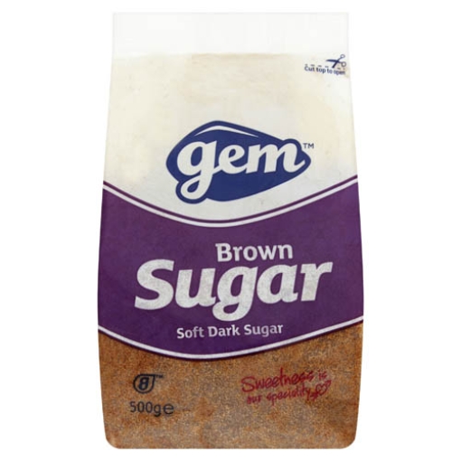 Picture of Gem Brown Sugar Soft Dark 500g x10