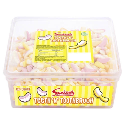 Picture of Swizzels Giant Teeth&Toothbrush Tubs x120