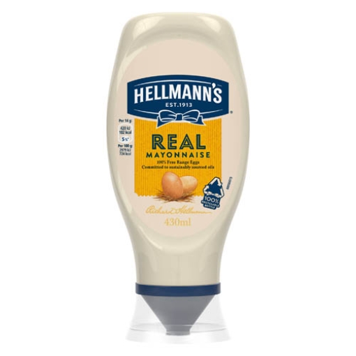 Picture of Hellmans Real Squeezy Mayonnaise 430ml x8
