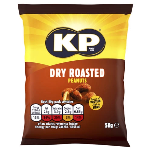 Picture of KP Peanuts Dryroast Card 50g x21
