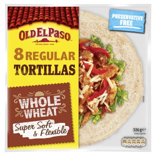 Picture of Old El Paso Flour Tortilla Reg 8s 326g x12