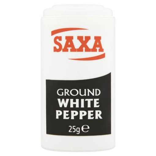 Picture of Saxa Ground White Pepper 25g x12