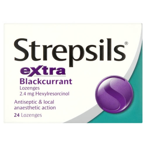 Picture of STREPSILS eXtra Blackcurrant 24s x12