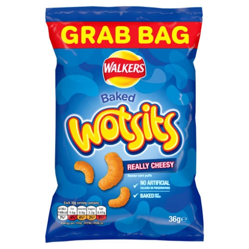 Picture of Walkers Wotsits Cheese Grab Bag 36g x30