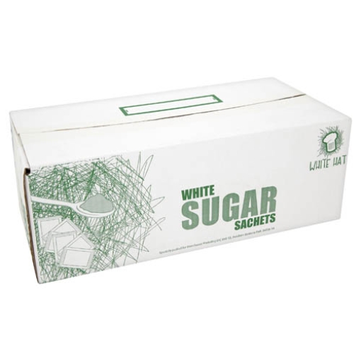 Picture of White Hat Sugar Sachets White x1000