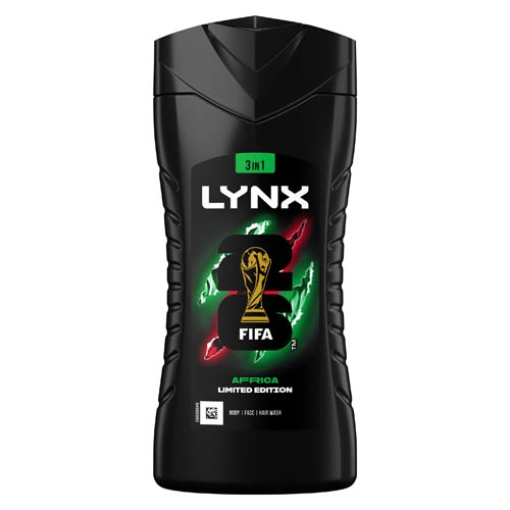 Picture of Lynx Bodywash 3in1 Gel Africa 225ml x6