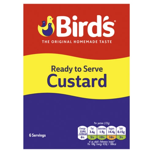 Picture of Birds Custard Original RTServe 750g x12