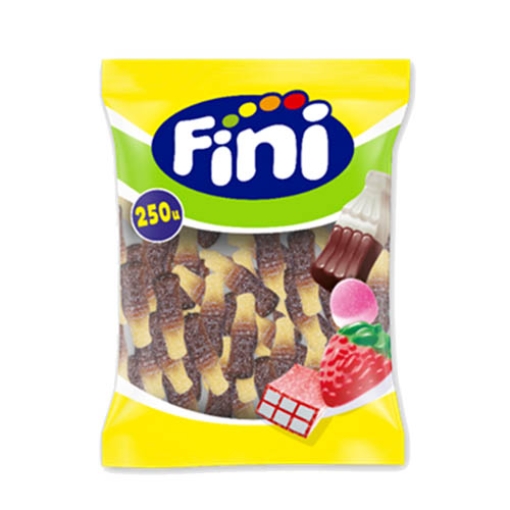 Picture of Fini 5c Bags Fizzy Cola Bottle  (Yellow Bag) x250