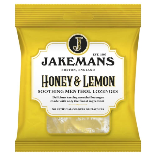 Picture of Bags Jakemans Lozenge Honey&Lemon 73g x12