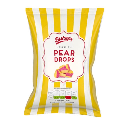 Picture of Bags Bishops Pear Drops 150g x30