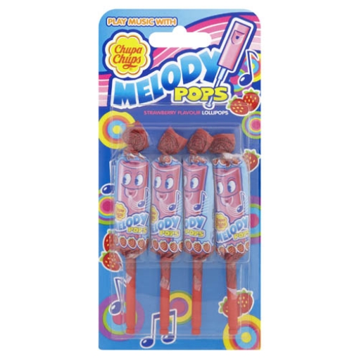 Picture of Chupa Chup Melody Pop Lollies 4pk x18