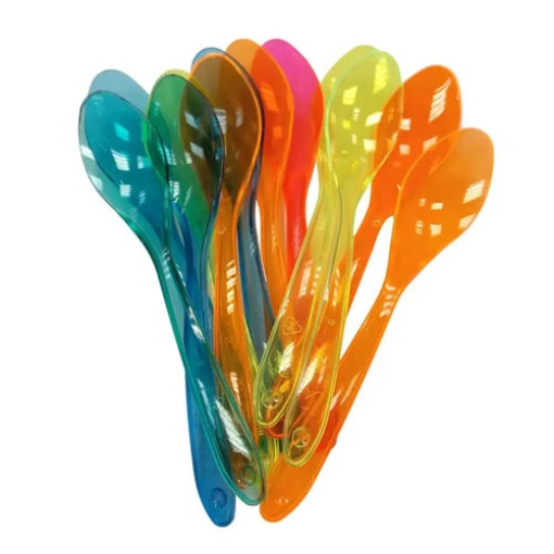 Picture of Ice Cream Spoons Plastic Mixed Colour x365