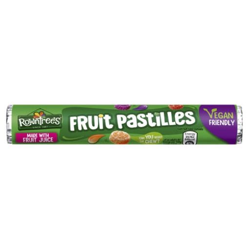 Picture of Fruit Pastilles Roll Rowntrees Vgn 48g x32