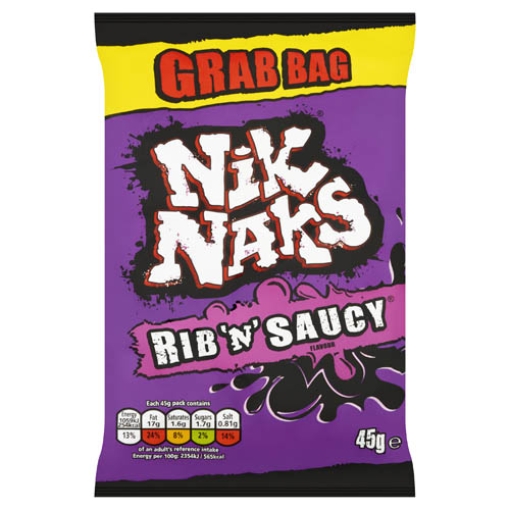 Picture of Nik Naks Rib N Saucy Grab Bag 45g x36