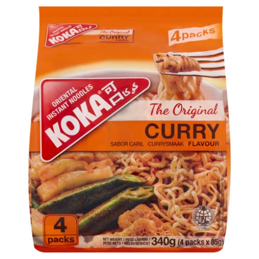 Picture of KOKA Curry Nooodles 85g 4pk x12
