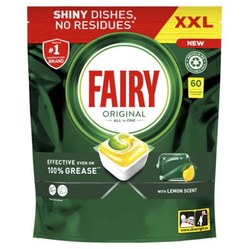 Picture of Fairy Dishwash Tabs AIO Lemon 60s x4