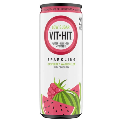 Picture of 330 Vit Hit Spark Rasp&Watermelon Can x12 DRS 