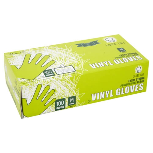 Picture of Case Glove Vinyl MED WHat (PowderFree) 100 x10