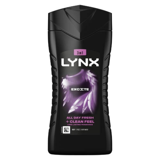 Picture of Lynx Bodywash 3in1 Gel Excite 225ml x6 
