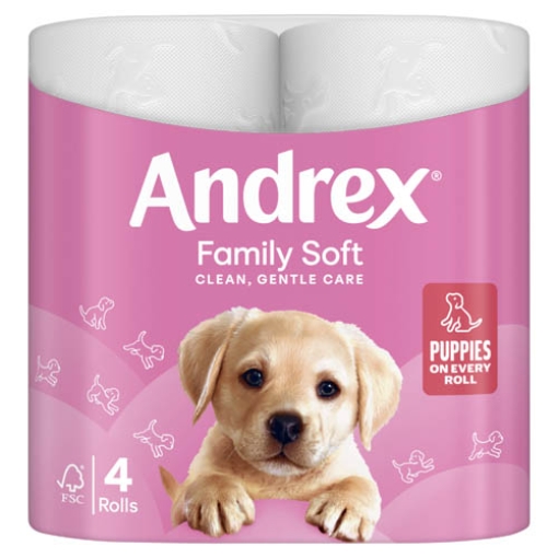 Picture of Toilet Roll Andrex Gentle Clean 4pk x6