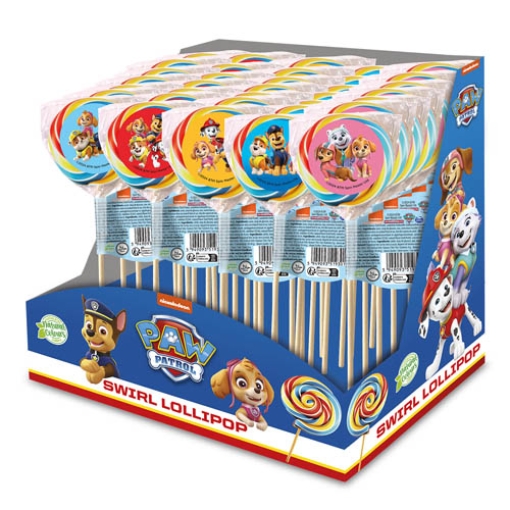 Picture of PAW PATROL Swirl Lollys 30g  x30