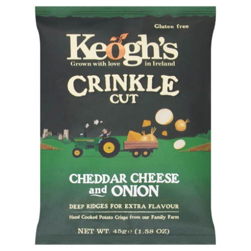 Picture of Keoghs CRINKLE Cut Cheese & Onion 45gx24