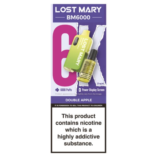 Picture of Lost Mary BM6K Double Apple Refillable 20mg x5