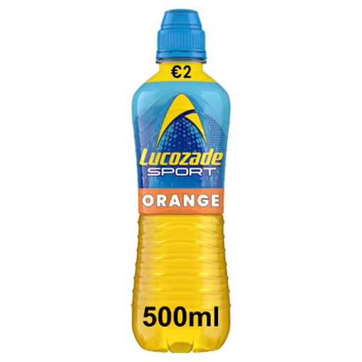 Picture of 500 Sport Lucozade Orange SCap PM€2 x12 DRS