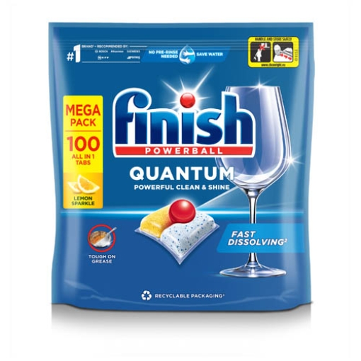 Picture of Finish Classic Powerball  Tabs Lemon 100pk x4