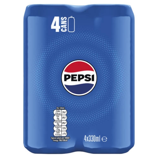 Picture of 330 Pepsi Sleek Can Multi  4PK x6 DRS