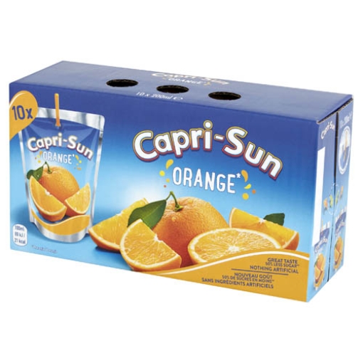 Picture of CapriSun Orange RS NEW 200ml Non Split 10pk x4 