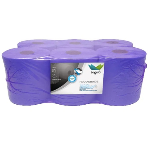 Picture of Centrefeed 2 ply Blue 400 Sheet Logic8 x6