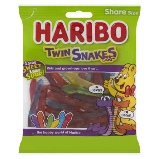 Picture of Bags Haribo Twin Snakes 160G x11 NEW Pack