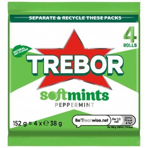 Picture of Softmint Green Peppermint MULTI 152G 4pk x18