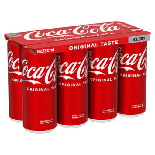 Picture of 330 Coca Cola Can Multi PM8.50 8pk x3 DRS 