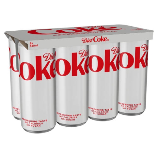 Picture of 330 Diet Coke Can Multi PM7.50 8pk x3 DRS