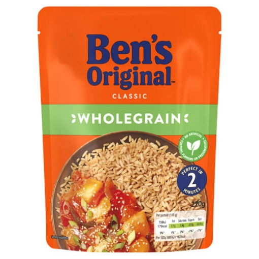 Picture of Bens Exp RTH Whole Grain Rice 220g x6