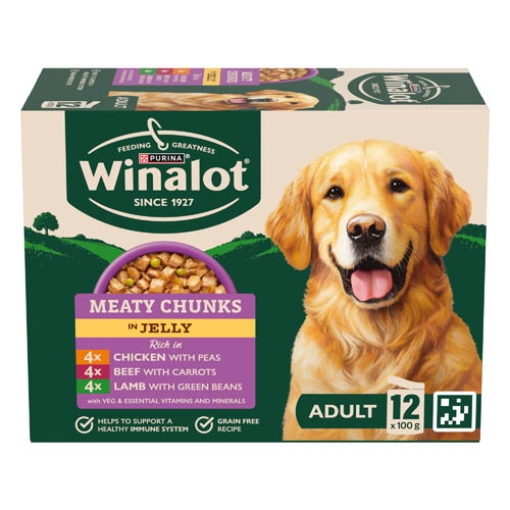 Picture of Winalot Pouch Variety in Jelly 100g 12pk x4