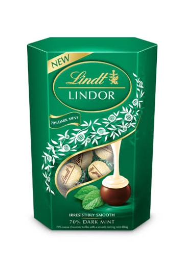 Picture of Lindt Lindor Cornet Dark Mint 200g x8