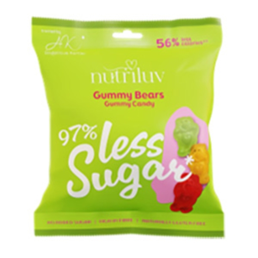 Picture of  Bags Nutriluv GummyBears 98% Less Sugar 50gx24