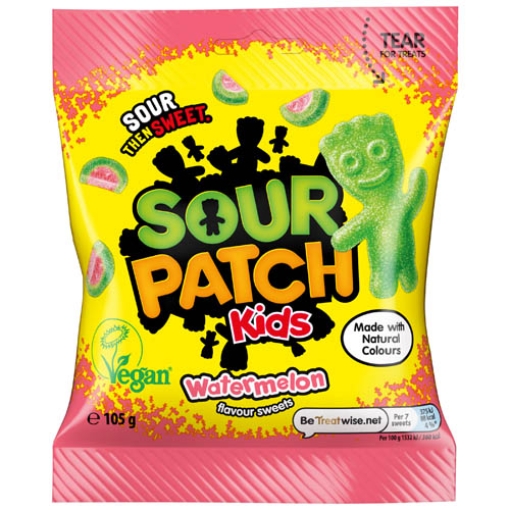 Picture of Bags Sour Patch Kids Watermelon 105g x10