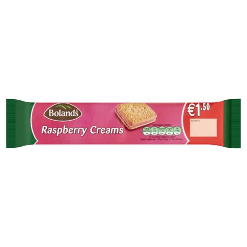 Picture of Bolands Raspberry Creams PM €1.50 150g x36