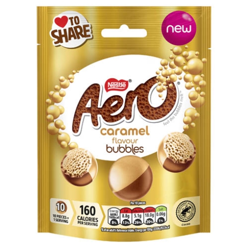 Picture of Pouch Aero Bubbles Caramel Nestle 92g x8