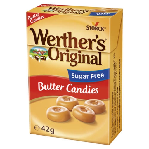 Picture of Werthers Butter Candies Sugar Free Box 42g x10