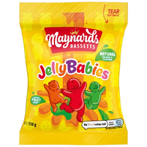 Picture of Bags Jelly Babies Maynard Bass 110g x10