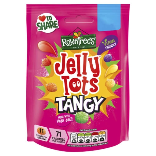 Picture of Pouch Rowntrees JellyTots Tangy 150g x10