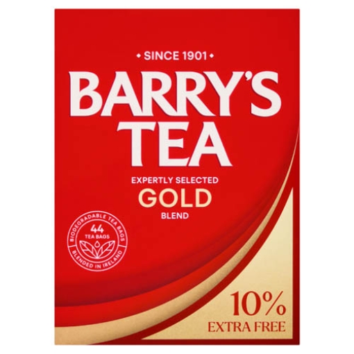 Picture of Barrys Gold Blend Tea 40s + 10% free 125g x6